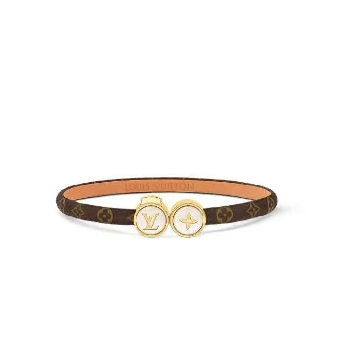 Louis Vuitton Monogram Leather Bracelet